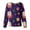 Dark Purple_005#5828, variant on Homozy Christmas Printed Scrub Jackets for Women Xxxl Oversized Open Front Tops Snowman Xmas Santa Claus Printed Casual Long Sleeve Scrub Uniform Pink 2XL