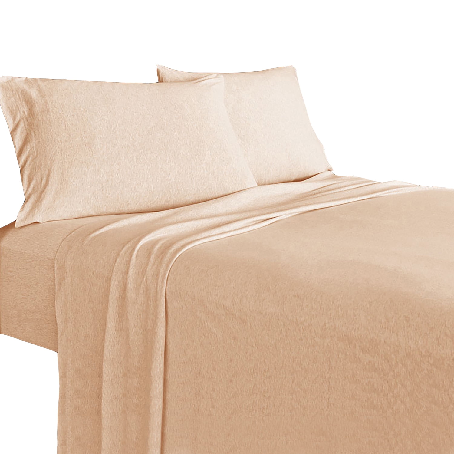 Twin 3-Piece Sheet Set, Soft Tees Luxury Cotton Modal Ultra Soft Jersey Knit Sheet Sets by Royale Linens