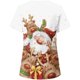 thumbnail image 3 of Pntutb Mujer Navidad Manga corta Cuello en V Uniforme de trabajo Estampado Ropa de trabajo Blusas Jersey Camisetas tops Pntutb Pntutb-6608, 3 of 4