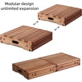thumbnail image 5 of Wooden Platform 3.7" Height.One Step Stool Larger 31.5" for Adults&Senior. Carbonization Porch Step,Stair Assist Indoor&Outdoor,Bedside Foot Stepper,Mobility Stepping.for Handicap,Elderly,Kids, 5 of 9