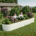 thumbnail image 7 of 2-Pack Galvanized Steel Raised Garden Beds Kit -Outdoor Metal Planter Boxes for Vegetables, Flowers & Herbs.Tool-Free Assembly, Rust-Resistant Green Coated Design, 7 of 7