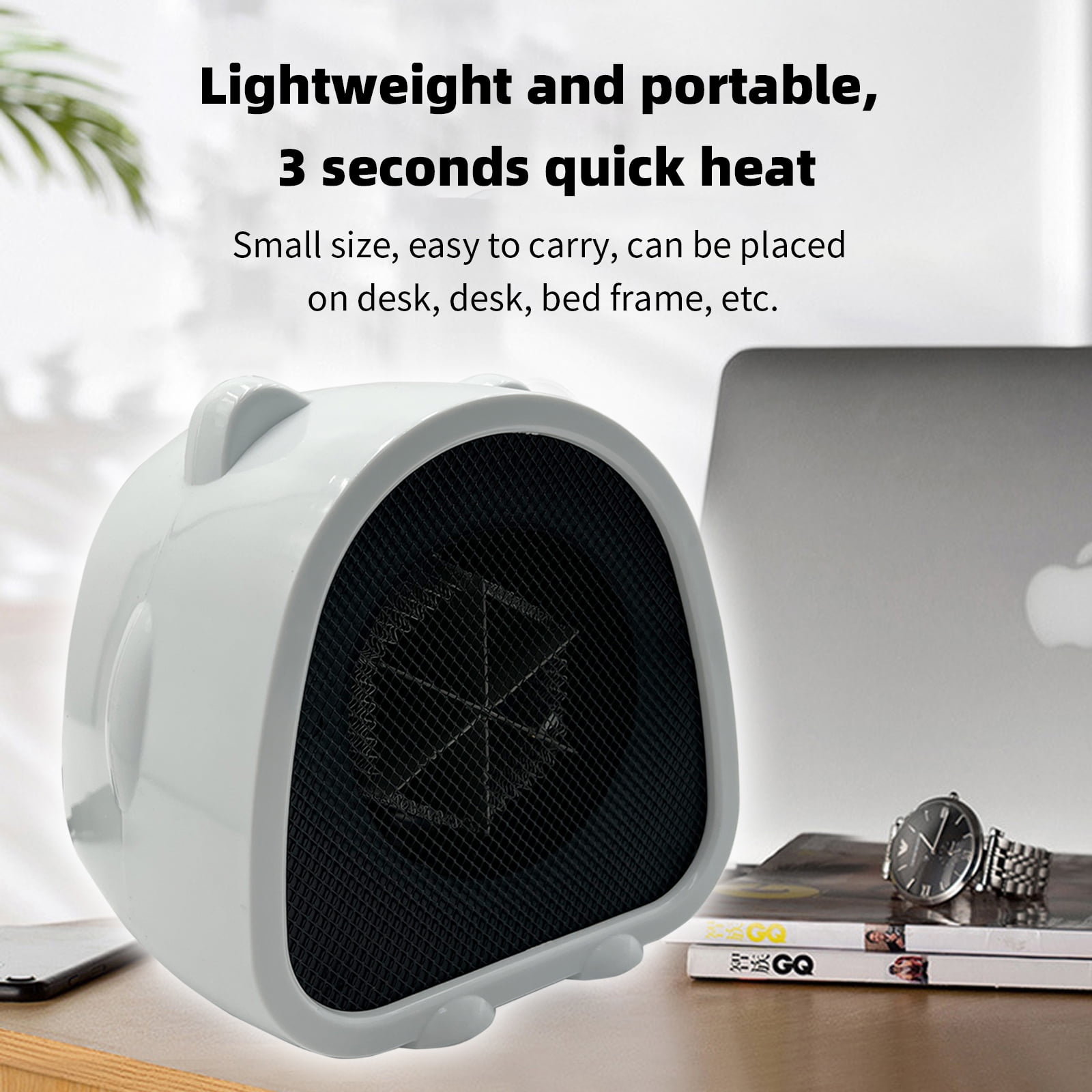 WarmthandFish Fan Heater Energy Saving Quiet Heater 500 W Mini Heater Fan Heater  Electric Safe Electric Heating Portable Heating Air For Indoor Use In  Office Bedroom Overheating Protection - Walmart.com