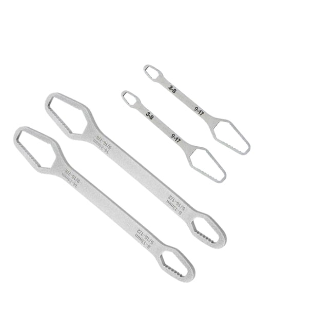 Juego de llaves ajustables | Kit de 4 llaves de carraca para reparaciones de fontanería, mantenimiento de automóviles y proyectos de bricolaje domésticos