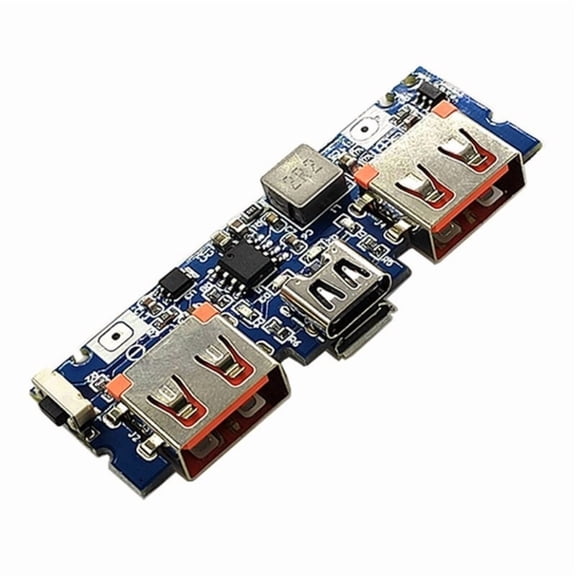 Lithium Battery Charger Board LED Dual USB 5V 2.4A Type C Mobile Power Bank Charging Module Circuit Board Replacement