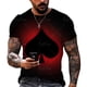 thumbnail image 3 of Moda Poker As De Espadas Jugando A Las Cartas 3D De Los Hombres Camiseta De Verano De Poliéster De Gran Tamaño Streetwear De La Ropa Superiorpangjing, 3 of 3