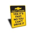 thumbnail image 3 of Camaro Novelty Decor, Metal Wall Sign - 10x14 Inches, 3 of 4