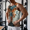 thumbnail image 5 of Salouo Butterfly and Bloom Beauty for Men's Tank Tops,Sleeveless Muscle Shirts for Men Quick Dry Workout Tank Top Gym Muscle Tee Fitness Bodybuilding Sleeveless T Shirt-4X-Large, 5 of 7