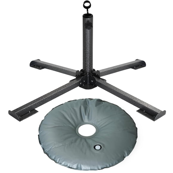 Soporte para sombrillas de playa AMMSUN, plegable, de hierro, ajustable, 85 x 85 x 34 cm