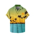 thumbnail image 1 of Chemises pour Hommes Imprimé Col Rabattu Chemise Manches Courtes Col Rond Haut/chemise, 1 of 1