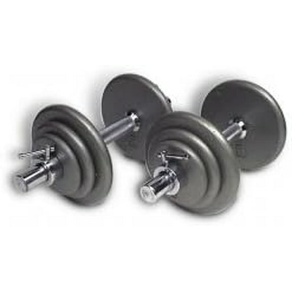 Cast-Iron 45 lb Adjustable Dumbbell Set (Ultimo-45)