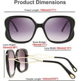thumbnail image 4 of FEISEDY Oversized Butterfly Sunglasses for Women Fashion Charming Ladies Sunglass B2705, 4 of 13