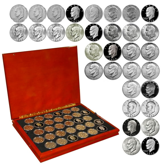 Complete Eisenhower Dollar Collection 1971 - 1978
