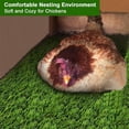 thumbnail image 3 of 6 Pack Square Chicken Nesting Box Pads,12"x12" Hens Laying Box Pads,Thick Artificial Grass Turf Mats,Washable Fake Turf Mats,Chicken Coop Synthetic Bedding,for Garden Lawn By HXRH, 3 of 7