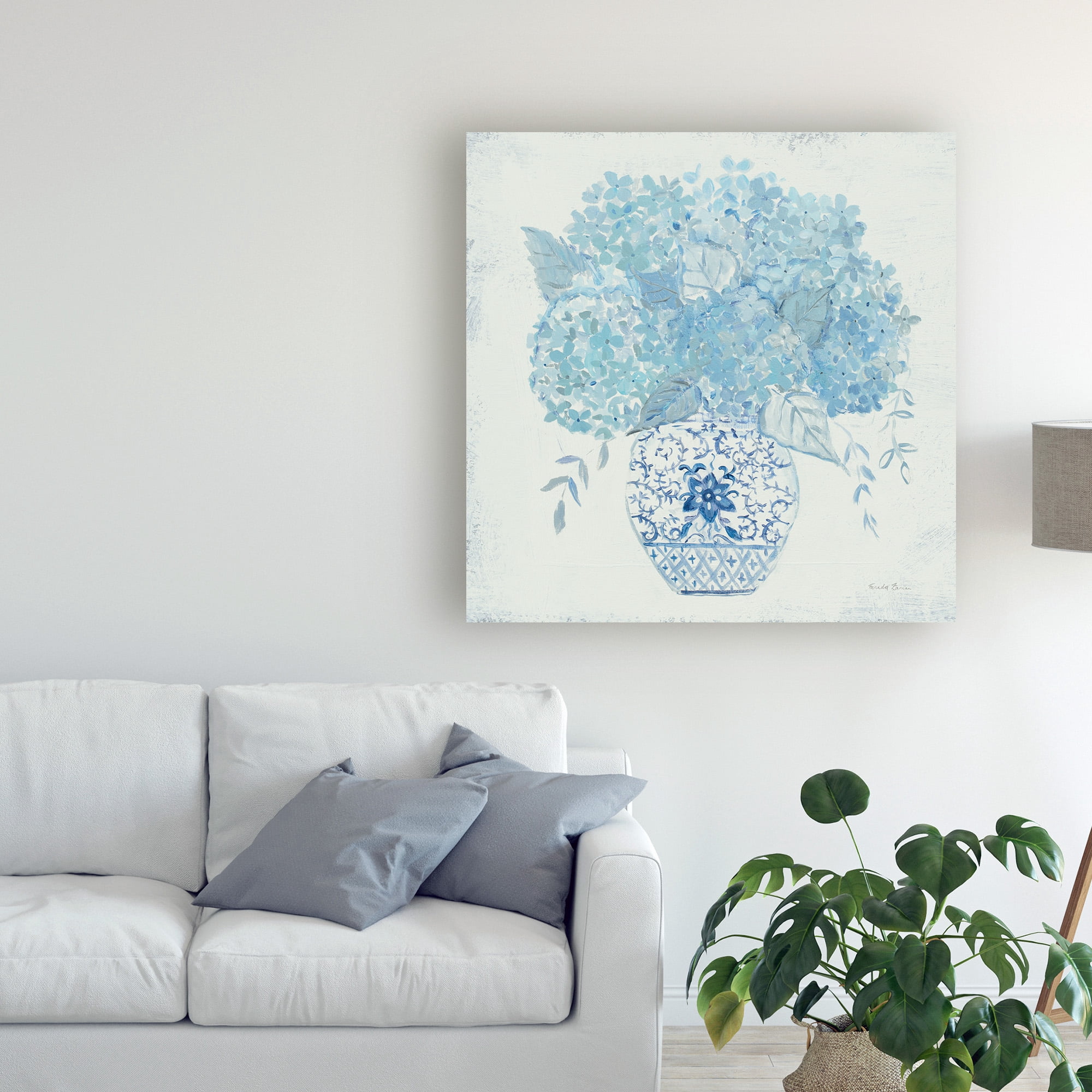 Trademark Fine Art 'Hydrangea Fun' Canvas Art by Farida Zaman