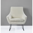 thumbnail image 3 of Adesso  Kendrick Soft Textured Grey Arm Chair Accent Chairs Off White Boucle Solid Modern & Contemporary, 3 of 5