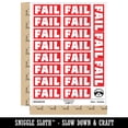 thumbnail image 2 of Fail Bold Text Test Inspection Sticker Set - Red - Matte Finish - 2.00" Large, 2 of 7