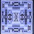 thumbnail image 1 of Ahgly Company Indoor Square Abstract Blue Modern Area Rugs, 4' Square, 1 of 4