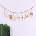 thumbnail image 5 of Boho Wall Decor Hanging Photo Display Neutral Wall Art Minimalist Wall Art Picture Frame with Wooden Beads For Wall Art，47inch, 5 of 7