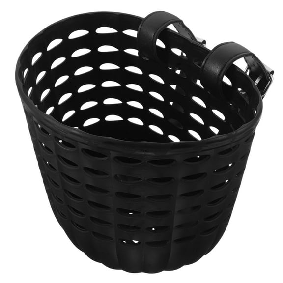 Unbranded Mountain Bike Basket Front Easy Installation Black 1Pcs