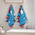 thumbnail image 4 of Stars and Stripes Pattern Hats Hand Towel Absorbent Bath Towels for Bathroom Sports Gym 28" x 14" Set of 2, 4 of 8