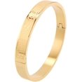 thumbnail image 2 of para niñas adolescentes Brazalete de acero inoxidable chapado en oro de 18 quilates Regalo delicado para mamá y niña, 2 of 4