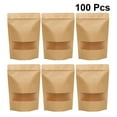 thumbnail image 6 of Sipeihong 100pcs Kraft Candy Bags with Clear Window for Storage and Display, 6 of 10