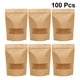 thumbnail image 5 of EeaseMX Bolsa de papel kraft autosellable para almacenar alimentos, 100 unidades, bolsa sellada segura, 5 of 7