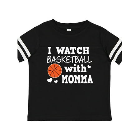 

Inktastic I Watch Basketball with Momma Gift Toddler Boy Girl T-Shirt