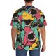 thumbnail image 3 of Balery Angry Shark Pattern Camisa Casual de Manga Corta con Botones para Hombre, Texturizada, Estilo Cubano, para Playa, Verano-3X-Large, 3 of 5