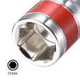 thumbnail image 4 of Unique Bargains 2 Pcs 1/2-Inch Drive by 17mm Shallow Socket w Red Band, Cr-V, 6-Point, Metric, 4 of 4