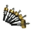 thumbnail image 2 of 5 Cobalt High-Speed Steel Drill Bit Set - 135° Split Tip, 5 Sizes For Stainless Steel, Aluminum, Wood, Iron - Handheld/Fixed Drilling With Metal Reamers, 2 of 7