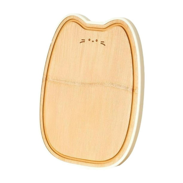 Tablero de corte de bambú para corte de cocina Tablero de frutas Jugo en forma de gato Pizza de pizza de pizza vegetal