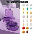 thumbnail image 3 of Large Pill Box Organizer 7 Day Travel Tablets Organizer Small 6 Grids Compartments Pocket Pharmacy Handytabletholder Box Portable Medicament Container Case Weekly 7 Day Medication Organizer, 3 of 7