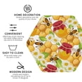 thumbnail image 4 of Bingfone Vintage Bees Honeycomb Jars Of Honey Flowers Leather Drinks Coasters With Set Of 6,Suitable For Home Kitchen,Coffee Cup Coasters Home Gift, 4 of 9