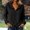 Black, variant on Solid Color Hooded Coats for Women with Pockets Simple and Comfortable Zip Jacket Lightweight Autumn Fashion Work Weekend Go for an Outing M Khaki