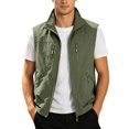 thumbnail image 2 of Fishing Vests for Men Lightweight Stand Collar Zip Up Sleeveless Jacket with Pockets Outdoor Work Photo Travel Hiking Vest, 2 of 7