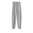 thumbnail image 4 of REORIAFEE Womens Sweatpants with Pockets Open Leg Solid Print Palazzo Pants Scrunch Butt Lift Adjustable Tie Knot Casual Pants Lightweight Baggy Stretchy Trousers 2024 Trending Fashion Clothing, 4 of 4