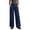 Navy, variant on Womens Jeans Pants for Women Button Zip Fly Patch Pocket Wide Leg Plus Size Denim Pants Raw Cuff Hem High Waist Casual Jeans for Daily Outfit,Wine,M-XXXL