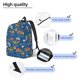 thumbnail image 3 of Disketp Construction Vehicles print Canvas Backpack Lightweight Travel Daypack Student Rucksack Laptop Backpack-, 3 of 5