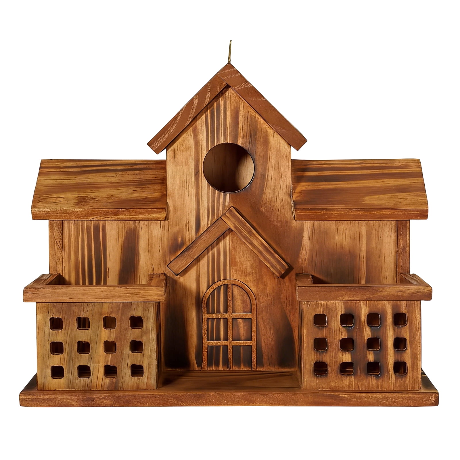 Bird Feeder Villa Style, Outdoor Garden Decoration With Hanging Design, Wild Bird Attracting Station For Garden, Yard, Patio, Balcony, Outside Decoration Accessories For Bird
