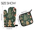 thumbnail image 2 of Yayeee Oven Mitts and Pot Holder Set of 2 Heat Resistant Kitchen Gloves Baking Hot Pad, Christmas Gift Pattern, 2 of 5