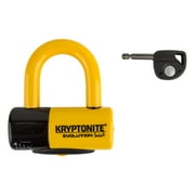 قفل على شكل حرف U من سلسلة Kryptonite Evolution - 1.8 x 2.1، بمفتاح، أسود