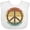 AA-White, variant on Inktastic Retro Peace Sign Sunset Boys or Girls Baby Bib