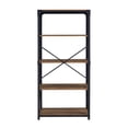 thumbnail image 6 of Urban Industrial Angle Iron 4-Shelf Bookcase, Reclaimed Barnwood, 6 of 8