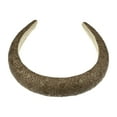 thumbnail image 5 of Unique Bargains 1 Pc Fashion Foam Straw Headband for Women for Girls 5.91"x1.18" Deep Brown, 5 of 6