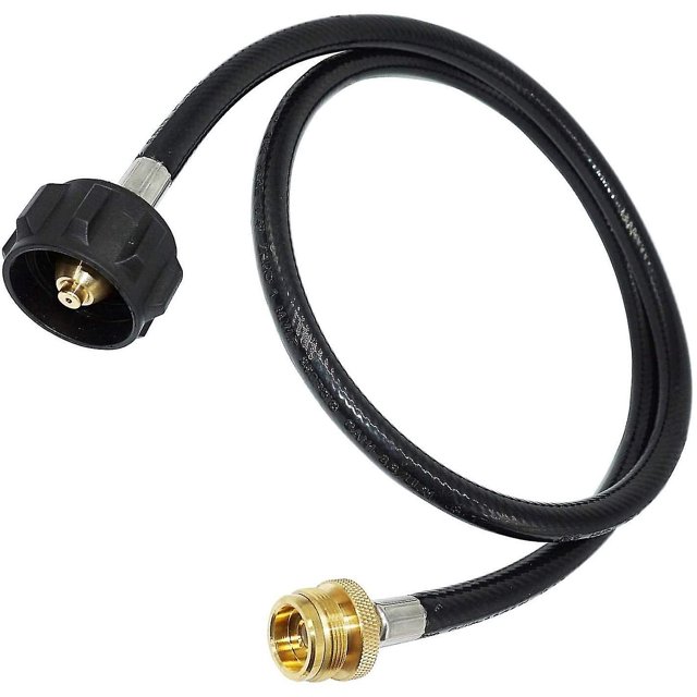 Adaptador de manguera de propano, conecta barbacoa de 1 lb a tanques de gas de 20 lb, para parrilla portátil, calentador Buddy, mesa ShuxiuWang 8390612997235