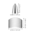 thumbnail image 2 of 3 protectores de dedos de acero inoxidable para cortar alimentos. Protectores de dedos para utensilios de cocina., 2 of 7