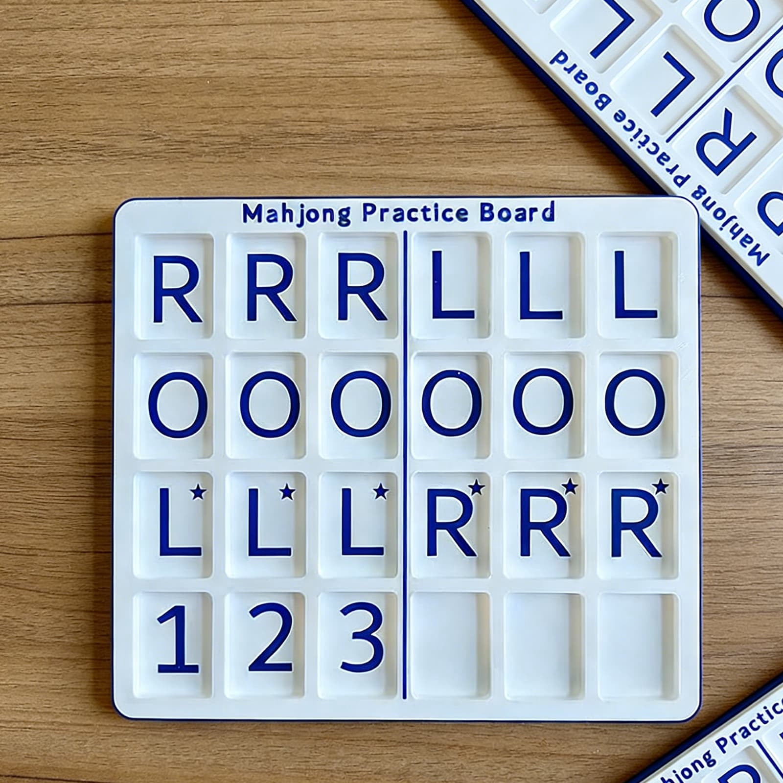 Mahjong Practice Board for Charleston – Portable 24-Slot Training Board with Gift Tile Slot, Full Game Simulation for American Mahjong Players