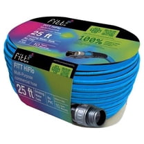 25 ft. HiFlo Medium Duty Commercial Grade Lightweight Garden Hose, Black & Blue