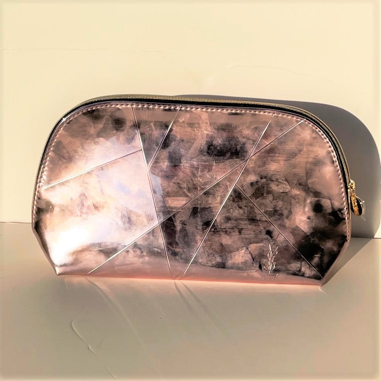 Uskyldig Lav vej Memo 2 Pack Yves Saint Laurent Cosmetic Bag Metallic Pink *New in Box* -  Walmart.com